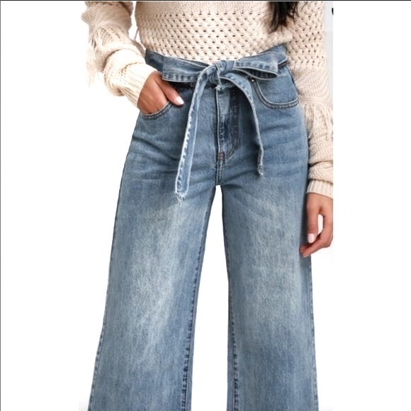 Anthropologie Current Air McKinnon Wide Leg Jeans Sz S  (2) - Picture 2 of 13